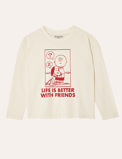 [THE CAMPAMENTO]  SNOOPY &amp; CHARLIE BROWN LONG SLEEVES KIDS TSHIRT