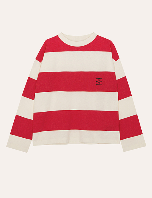 [THE CAMPAMENTO]  RED STRIPES LONG SLEEVES KIDS TSHIRT[3Y]