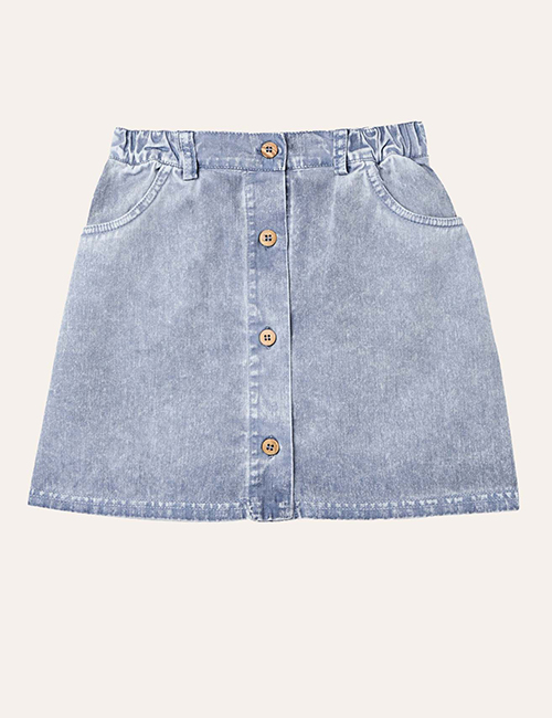 [THE CAMPAMENTO]  LIGHT BLUE WASHED KIDS SKIRT [4Y, 11/12Y]