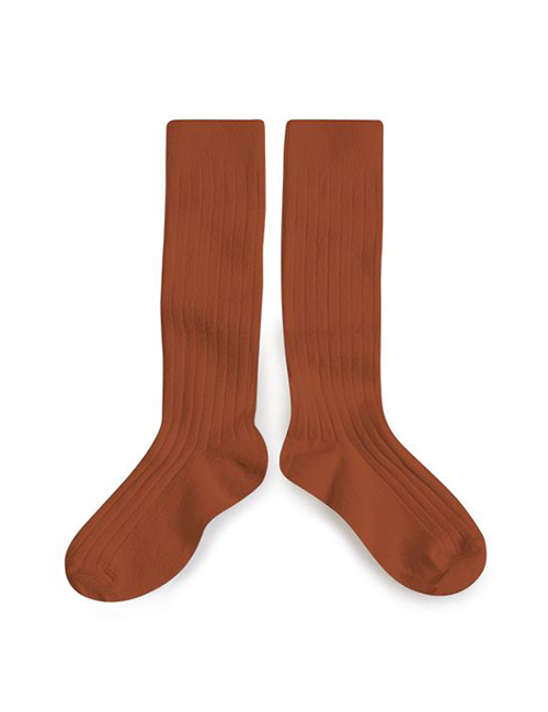 [COLLEGIEN] Ribbed Knee-high Socks (N0.939) [21/23, 24/27, 28/31, 32/35]