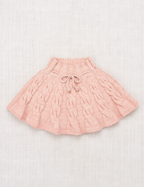 [MISHA AND PUFF]Cable Skating Skirt - Faded Rose [5Y]