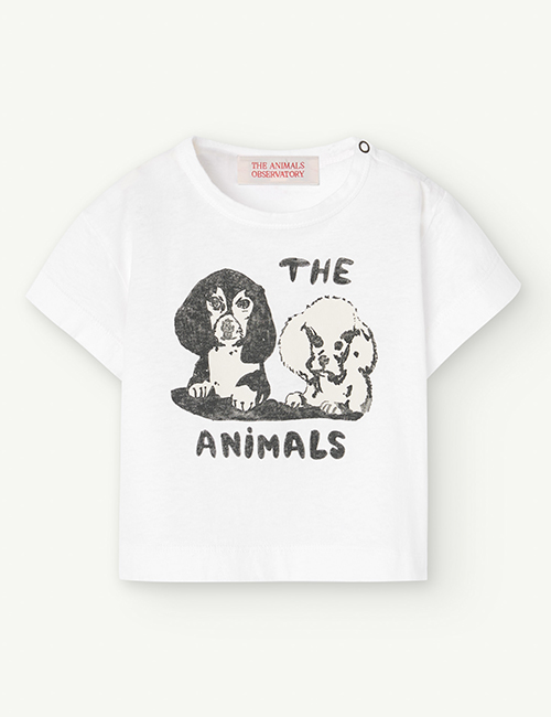 [The Animals Observatory]  ROOSTER BABY T-SHIRT White