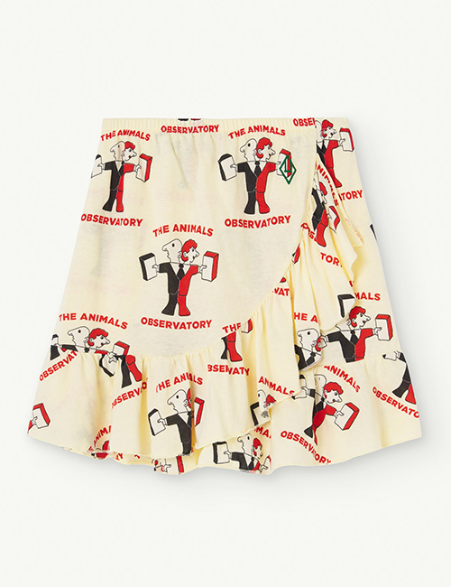 [The Animals Observatory]  MANATEE KIDS SKIRT Soft Yellow [3Y, 6Y, 10Y, 12Y]