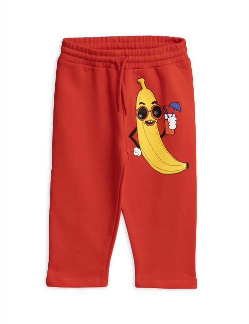 [MINI RODINI] Banana sp sweatpants Red