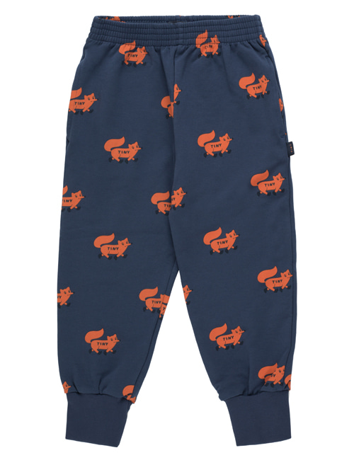 [TINY COTTONS]  “FOXES” SWEATPANT _ light navy/sienna