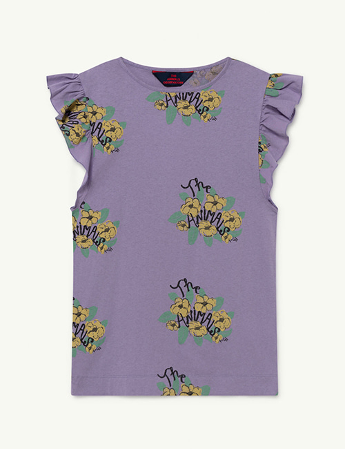 [T.A.O]  FLY KIDS DRESS _ Purple Flowers