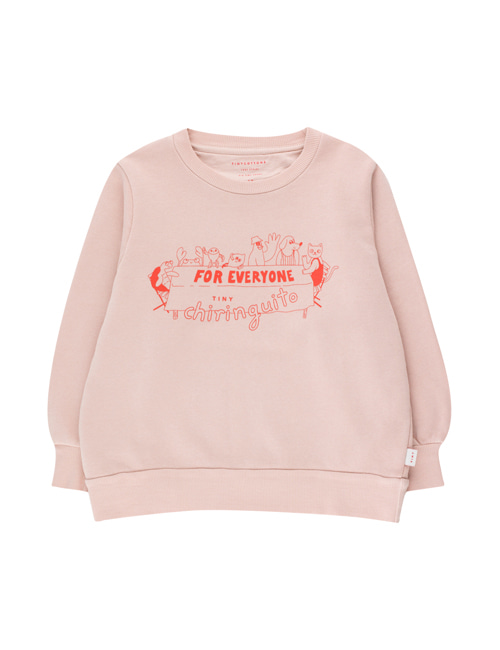 [TINY COTTONS]  FOR EVERYONE SWEATSHIRT _dusty pink/red