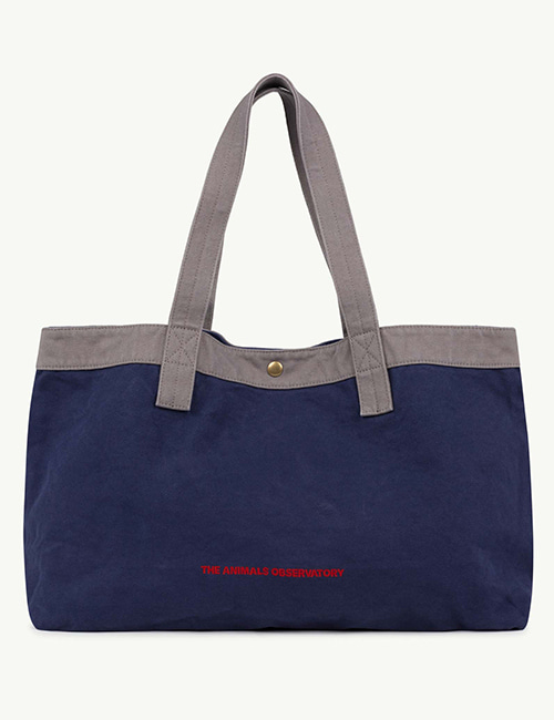 [T.A.O]  BIG CANVAS ONESIZE BAG _ Navy The Animals