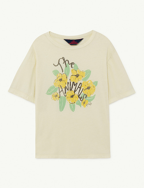 [T.A.O]  ROOSTER OVERSIZE KIDS+ T-SHIRT _ White Flowers