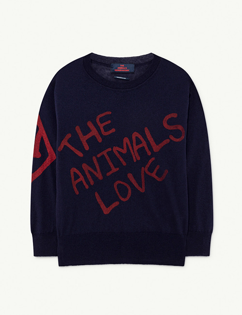 [T.A.O]  BULL KIDS+ SWEATER _ Navy The Animals