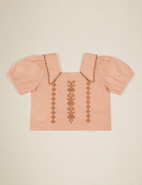 [APOLINA] DOLORES Blouse _ ROSE