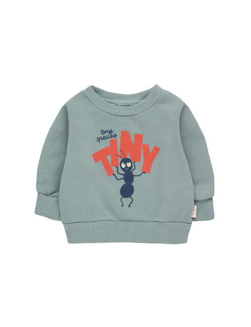 [TINY COTTONS]  TINY FORTIS FORMICA BABY SWEATSHIRT foggy blue/red[12M]