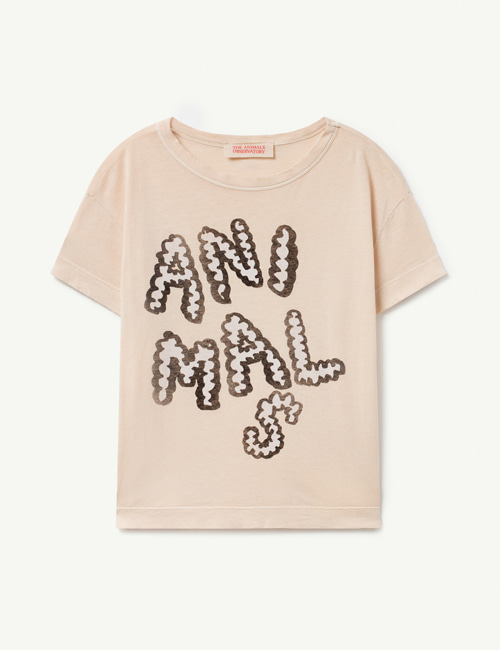 [T.A.O]  ROOSTER KIDS+ T-SHIRT _ Beige Animals[8Y]