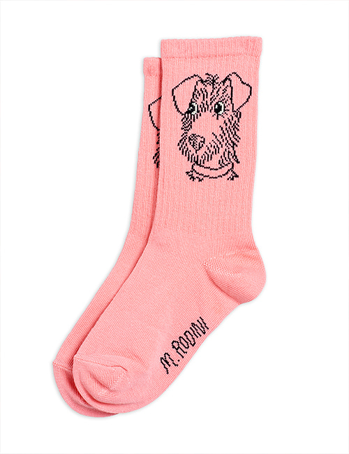 [MINI RODINI] Terrier socks _ Pink