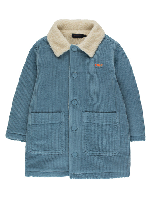 [TINY COTTONS]  “TINY” SOLID OVER-SHIRT _ sea blue