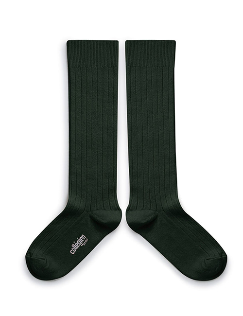 [COLLEGIEN] Ribbed Knee-High Socks (No.785)