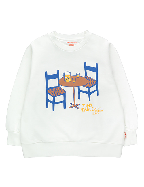[TINY COTTONS] TINY TABLE SWEATSHIRT _ off-white/ultramarine[6Y, 10Y]