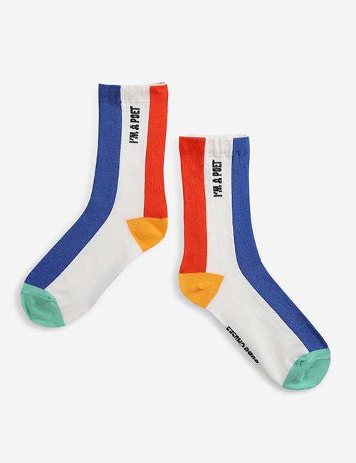 [BOBO CHOSES]  Colors Stripes long socks [29-31]