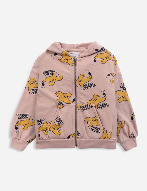 [BOBO CHOSES]  Sniffy Dog all over hooded sweatshirt