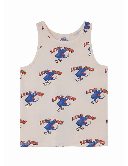 [FRESH DINOSAURS]  Let´s Surf all over Tank Top [10Y]