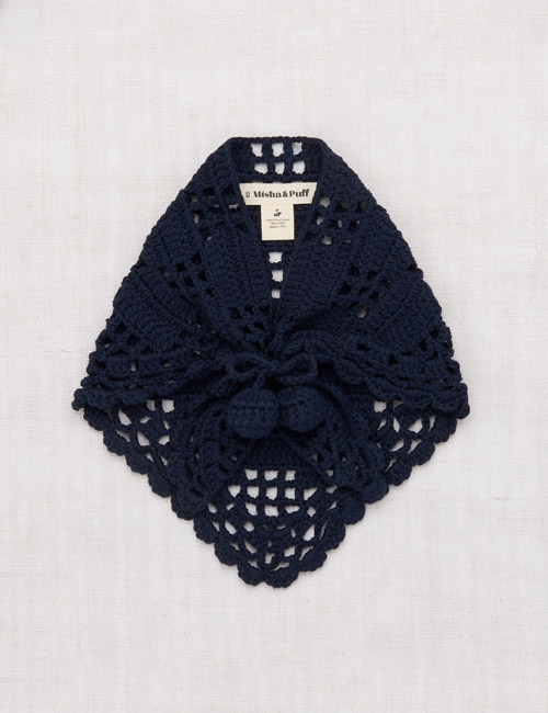 [MISHA AND PUFF]Crochet Kerchief _ Maritime Blue