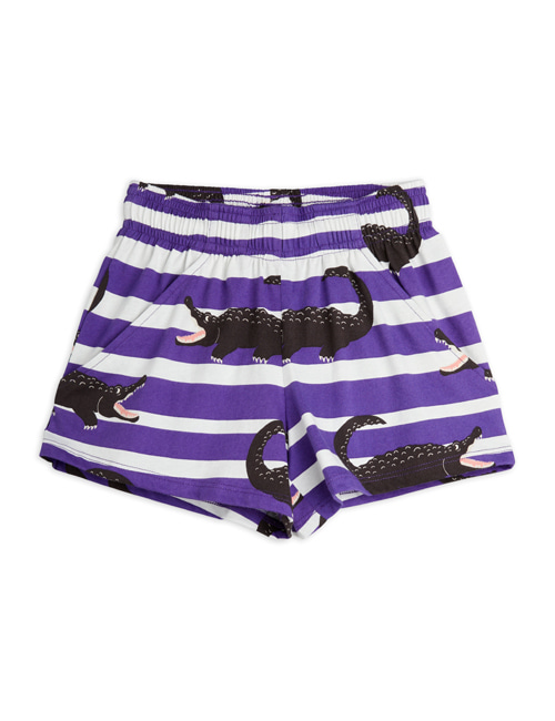 [MINI RODINI] Crocodiles aop shorts  _ Purple