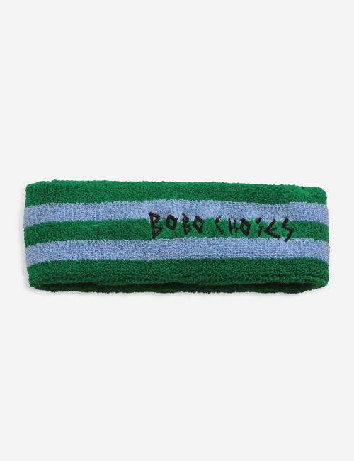 [BOBO CHOSES] Pink and green towel headband