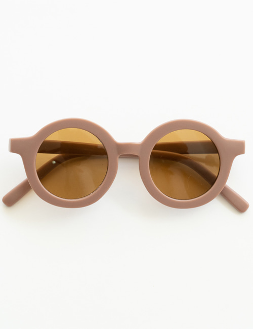 [GRECH &amp; CO]Original Round Sustainable Sunglasses _ Burlwood
