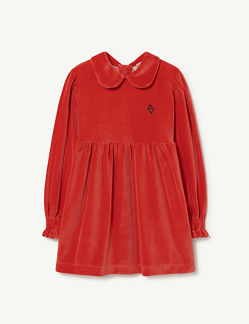 [The Animals Observatory] MOUSE KIDS DRESS _ Red_Logo [6Y, 8Y, 12Y]