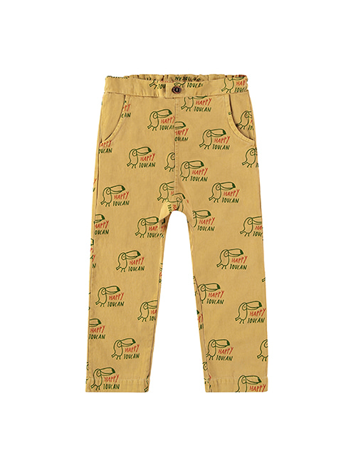 [BONMOT] Baggy trouser Happy toucan _ Mustard [4-5Y, 8-9Y, 10-11Y]