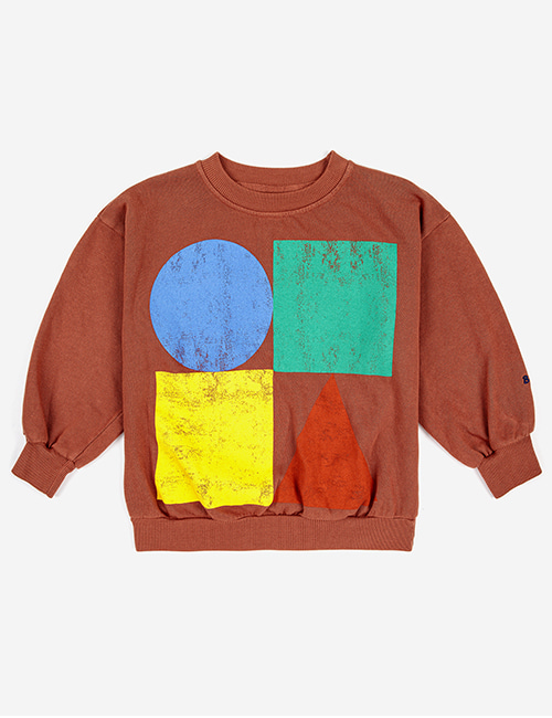 [BOBO CHOSES] Geometric Color Block sweatshirt [2-3y, 10-11y, 12-13y]