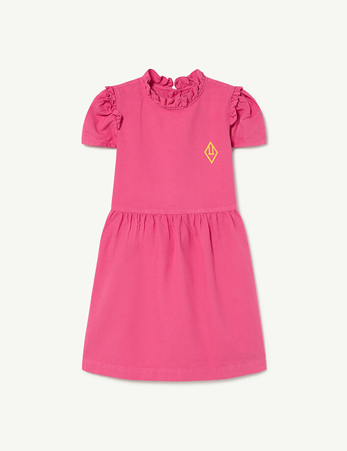 [The Animals Observatory]  Pink Tortoise Dress [4Y]