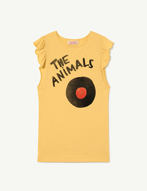 [The Animals Observatory]  Yellow The Animals Fly Dress[2Y,3Y,4Y]
