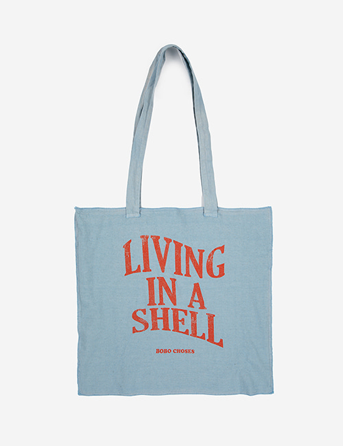 [BOBO CHOSES] Living In A Shell blue tote bag