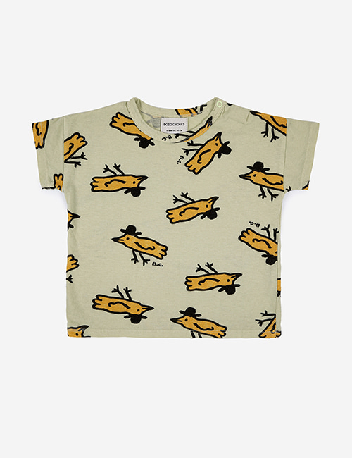 [BOBO CHOSES] Mr Birdie all over T-shirt [12m]