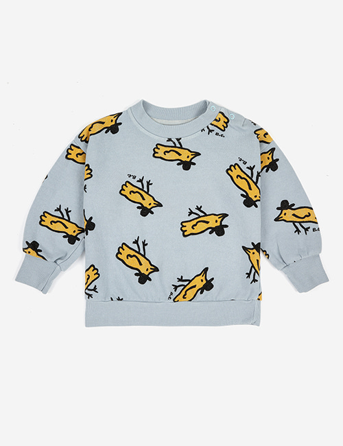 [BOBO CHOSES] Mr Birdie all over sweatshirt [12m, 24m]