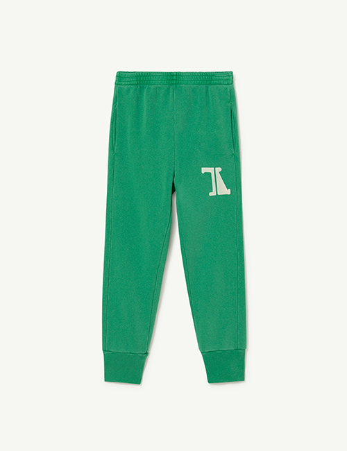 [The Animals Observatory]  Green The Animals Panther Pants [ 2Y, 3Y, 4Y, 6Y, 8Y]
