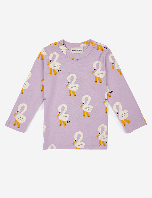 [BOBO CHOSES] Pelican all over long sleeve T-shirt [12m, 18m, 24m]