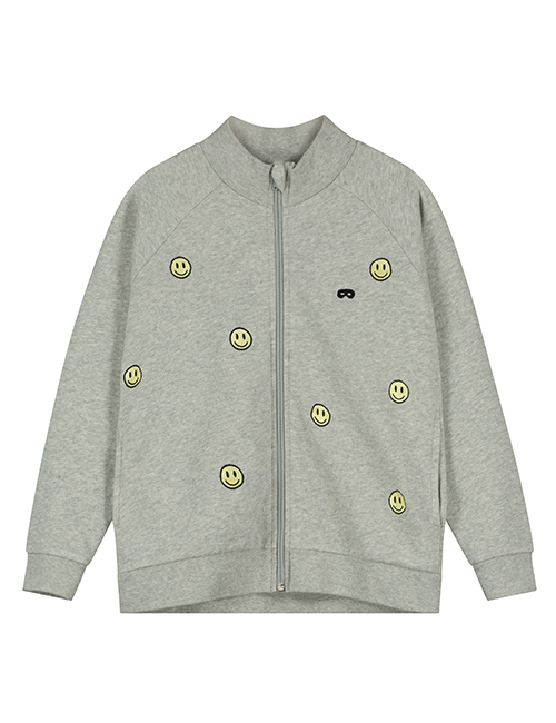 [BEAU LOVES]Grey Melange Smile Jacket