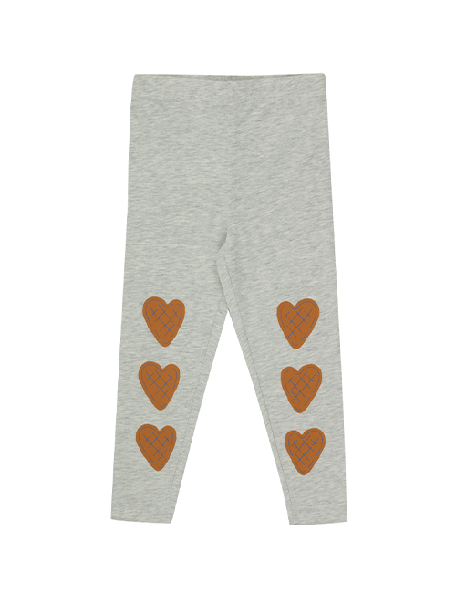 [TINY COTTONS]  HEARTS PANT_light grey heather [3Y]