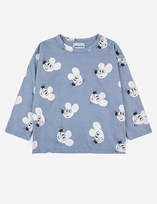 [BOBO CHOSES] Baby Mouse all over long sleeve T-shirt [18M,24M]