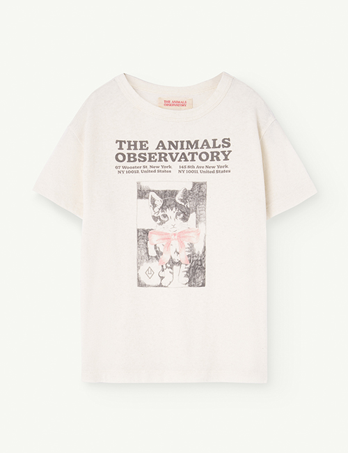 [The Animals Observatory]  ROOSTER KIDS T-SHIRT White [3Y,4Y,6Y,14Y]