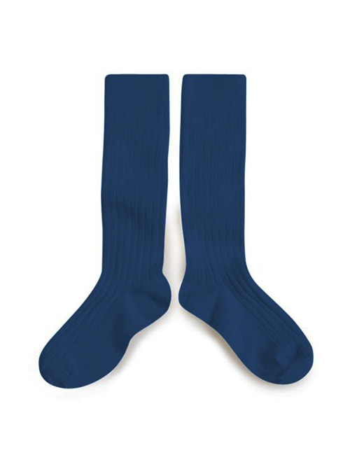 [COLLEGIEN] Ribbed Knee-high Socks (N0.615) [21/23, 24/27, 28/31, 32/35]
