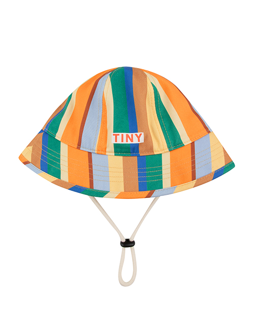 [TINY COTTONS]MULTICOLOR STRIPES BUCKET HAT